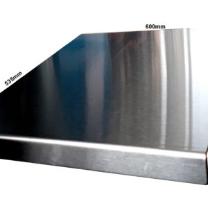 Custom Worktop 600 wide x 535 deep x 25 SQ Fold 1.5 mm thick