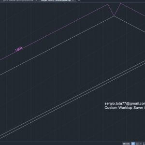Custom Worktop Saver in Stainless Steel