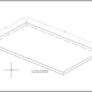 Custom Hob Cover with Strip